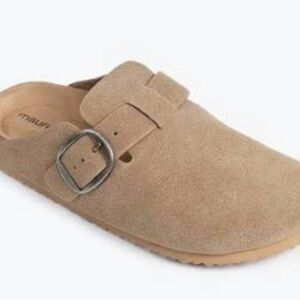maurices Women's Supercush Chloe MicroSuede Clog Tan Suede Slip-On Shoe